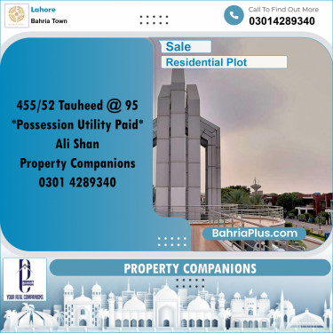 Residential Plot for Sale in Bahria Town, Lahore - (BP-362225)