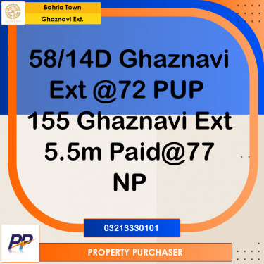 5 Marla Residential Plot for Sale in Sector F - Ghaznavi Ext. Block -  Bahria Town, Lahore - (BP-362303)