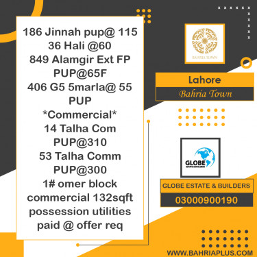 Residential Plot for Sale in Bahria Town, Lahore - (BP-362413)