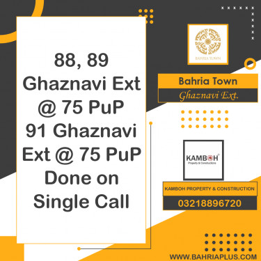 5 Marla Residential Plot for Sale in Sector F - Ghaznavi Ext. Block -  Bahria Town, Lahore - (BP-362477)