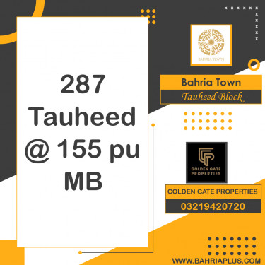 10 Marla Residential Plot for Sale in Sector F - Tauheed Block -  Bahria Town, Lahore - (BP-362599)
