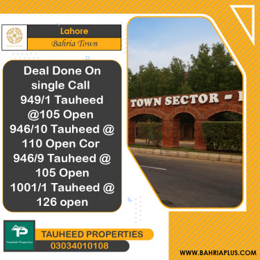 10 Marla Residential Plot for Sale in Bahria Town, Lahore - (BP-362812)