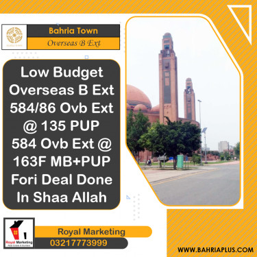 10 Marla Residential Plot for Sale in Overseas B Ext -  Bahria Town, Lahore - (BP-362813)