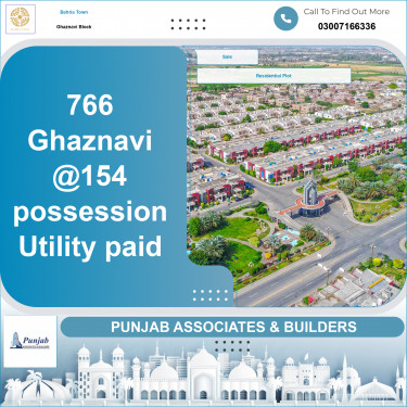Residential Plot for Sale in Sector F - Ghaznavi Block -  Bahria Town, Lahore - (BP-363052)