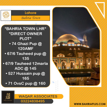 Residential Plot for Sale in Bahria Town, Lahore - (BP-363136)