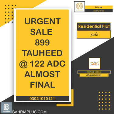 Residential Plot for Sale in Bahria Town, Lahore - (BP-363137)