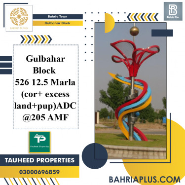 12 Marla Residential Plot for Sale in Sector C - Gulbahar Block -  Bahria Town, Lahore - (BP-363209)