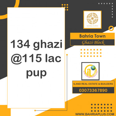 10 Marla Residential Plot for Sale in Sector F - Ghazi Block -  Bahria Town, Lahore - (BP-363305)