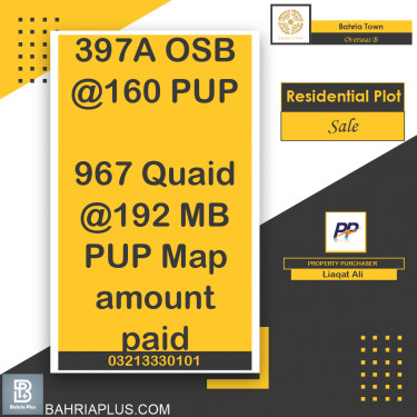 10 Marla Residential Plot for Sale in Overseas B -  Bahria Town, Lahore - (BP-363315)