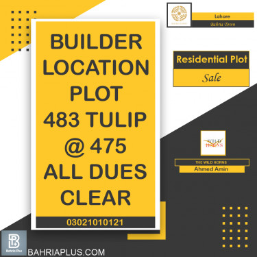 Residential Plot for Sale in Bahria Town, Lahore - (BP-363591)