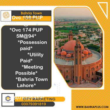 5 Marla Residential Plot for Sale in Overseas C -  Bahria Town, Lahore - (BP-363722)