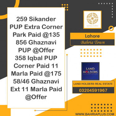 Residential Plot for Sale in Bahria Town, Lahore - (BP-363881)