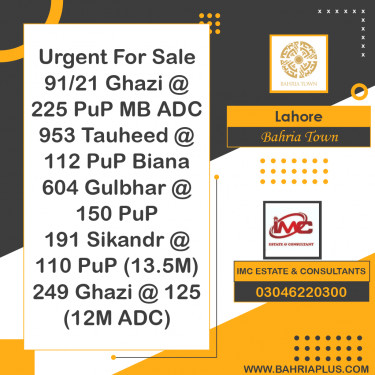 Residential Plot for Sale in Bahria Town, Lahore - (BP-364080)