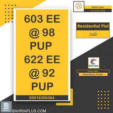 5 Marla Residential Plot for Sale in Sector D - EE Multan Block -  Bahria Town, Lahore - (BP-364162)