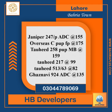 Residential Plot for Sale in Bahria Town, Lahore - (BP-364600)