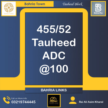 5 Marla Residential Plot for Sale in Sector F - Tauheed Block -  Bahria Town, Lahore - (BP-365002)