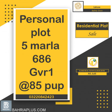 Residential Plot for Sale in Bahria Town, Lahore - (BP-365009)