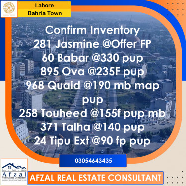 Residential Plot for Sale in Bahria Town, Lahore - (BP-365065)