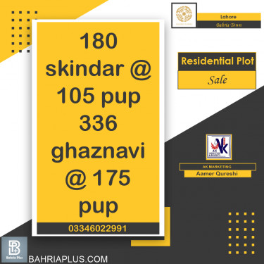 10 Marla Residential Plot for Sale in Bahria Town, Lahore - (BP-365717)