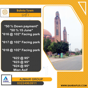 5 Marla Residential Plot for Sale in Golf Phase 1 -  Bahria Town, Lahore - (BP-365755)