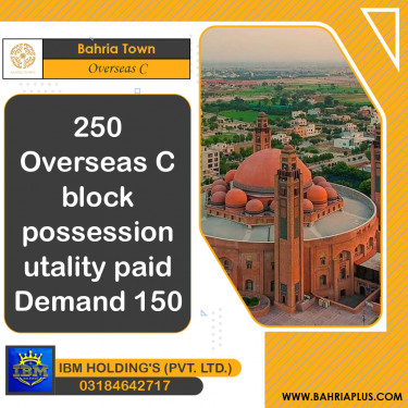 10 Marla Residential Plot for Sale in Overseas C -  Bahria Town, Lahore - (BP-365892)