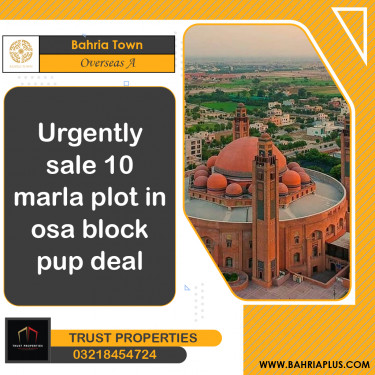 10 Marla Residential Plot for Sale in Overseas A -  Bahria Town, Lahore - (BP-365955)