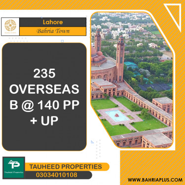 10 Marla Residential Plot for Sale in Bahria Town, Lahore - (BP-366040)
