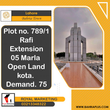 Residential Plot for Sale in Bahria Town, Lahore - (BP-366069)