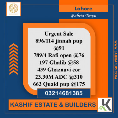 5 Marla Residential Plot for Sale in Bahria Town, Lahore - (BP-366072)