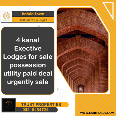 4 Kanal Residential Plot for Sale in Executive Lodges -  Bahria Town, Lahore - (BP-366093)
