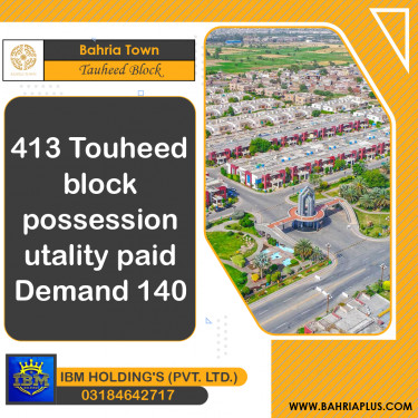 10 Marla Residential Plot for Sale in Sector F - Tauheed Block -  Bahria Town, Lahore - (BP-366152)