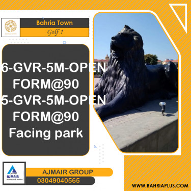 5 Marla Residential Plot for Sale in Golf Phase 1 -  Bahria Town, Lahore - (BP-366392)