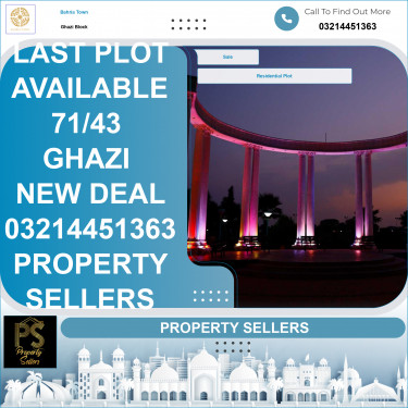 10 Marla Residential Plot for Sale in Sector F - Ghazi Block -  Bahria Town, Lahore - (BP-366457)
