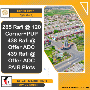 10 Marla Residential Plot for Sale in Sector E - Rafi Block -  Bahria Town, Lahore - (BP-366721)