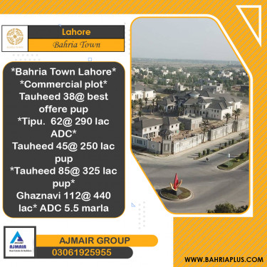 Residential Plot for Sale in Bahria Town, Lahore - (BP-366780)