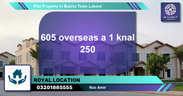 Residential Plot for Sale in Bahria Town, Lahore - (BP-36698)