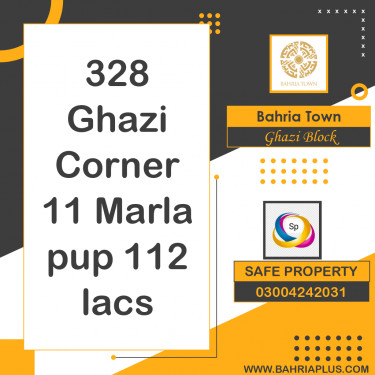 11 Marla Residential Plot for Sale in Sector F - Ghazi Block -  Bahria Town, Lahore - (BP-367277)