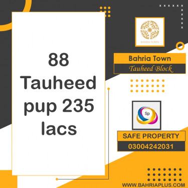 1 Kanal Residential Plot for Sale in Sector F - Tauheed Block -  Bahria Town, Lahore - (BP-367434)