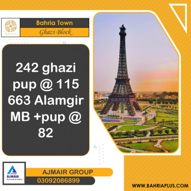 10 Marla Residential Plot for Sale in Sector F - Ghazi Block -  Bahria Town, Lahore - (BP-367526)