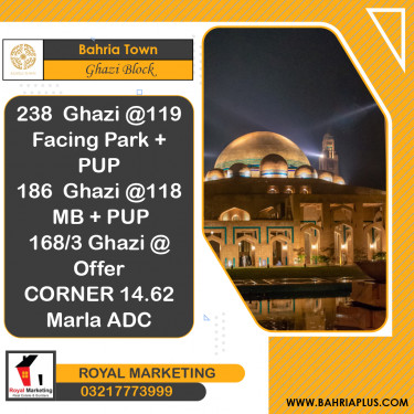 14 Marla Residential Plot for Sale in Sector F - Ghazi Block -  Bahria Town, Lahore - (BP-367809)