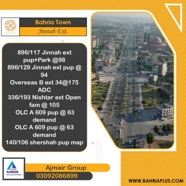 5 Marla Residential Plot for Sale in Sector E - Jinnah Ext. Block -  Bahria Town, Lahore - (BP-367891)