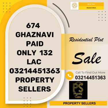 10 Marla Residential Plot for Sale in Sector F - Ghaznavi Block -  Bahria Town, Lahore - (BP-367894)