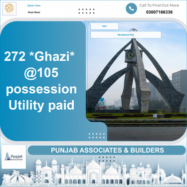 Residential Plot for Sale in Sector F - Ghazi Block -  Bahria Town, Lahore - (BP-367898)