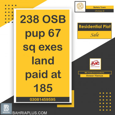 10 Marla Residential Plot for Sale in Overseas B -  Bahria Town, Lahore - (BP-367952)