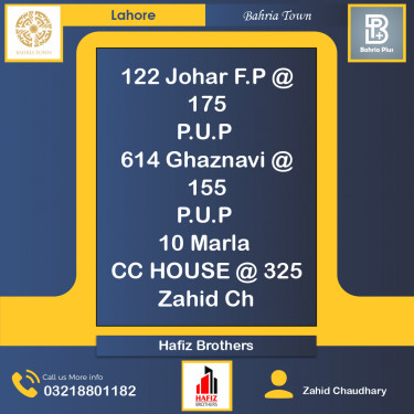 10 Marla Residential Plot for Sale in Bahria Town, Lahore - (BP-368039)