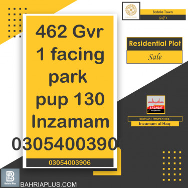 10 Marla Residential Plot for Sale in Golf Phase 1 -  Bahria Town, Lahore - (BP-368464)