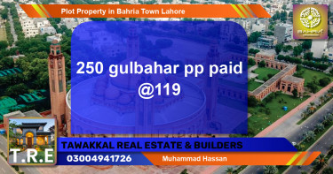 Residential Plot for Sale in Bahria Town, Lahore - (BP-36898)