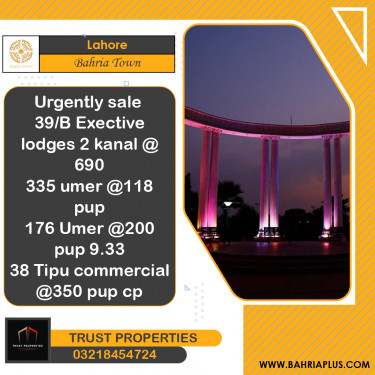 Residential Plot for Sale in Bahria Town, Lahore - (BP-369103)