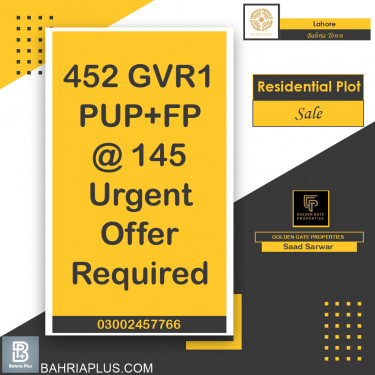 Residential Plot for Sale in Bahria Town, Lahore - (BP-369227)
