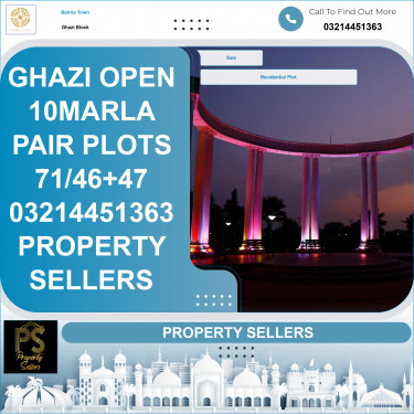 10 Marla Residential Plot for Sale in Sector F - Ghazi Block -  Bahria Town, Lahore - (BP-369231)